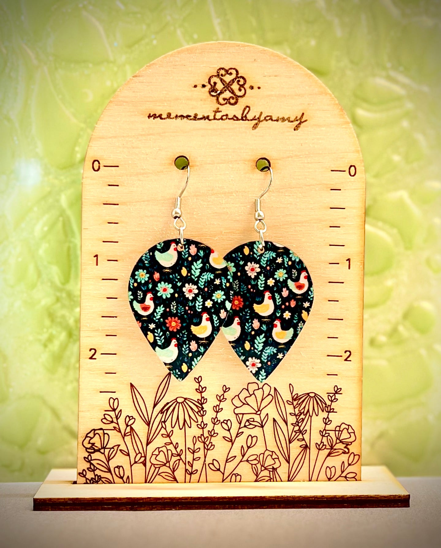 Chicken Dangles Earrings