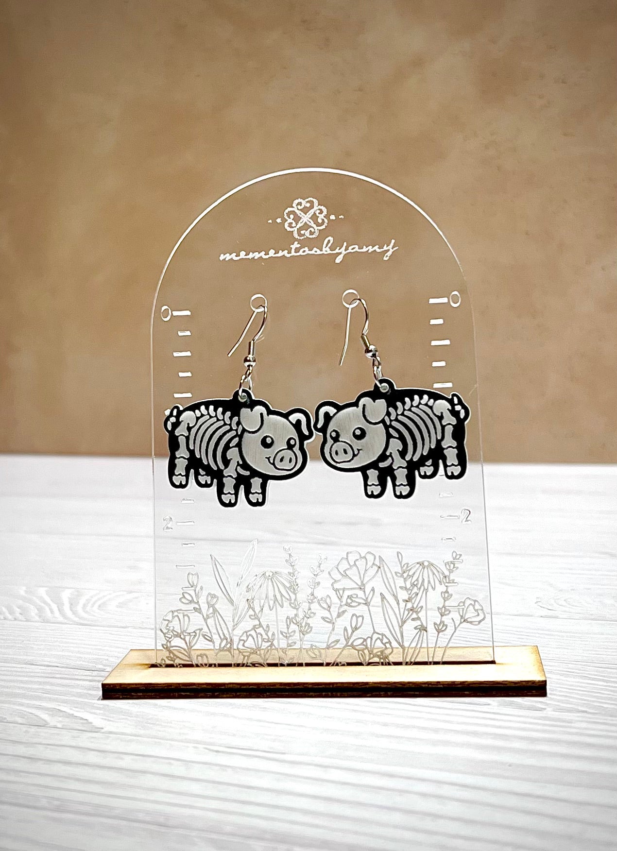 Cute Piggie Skellie Earrings