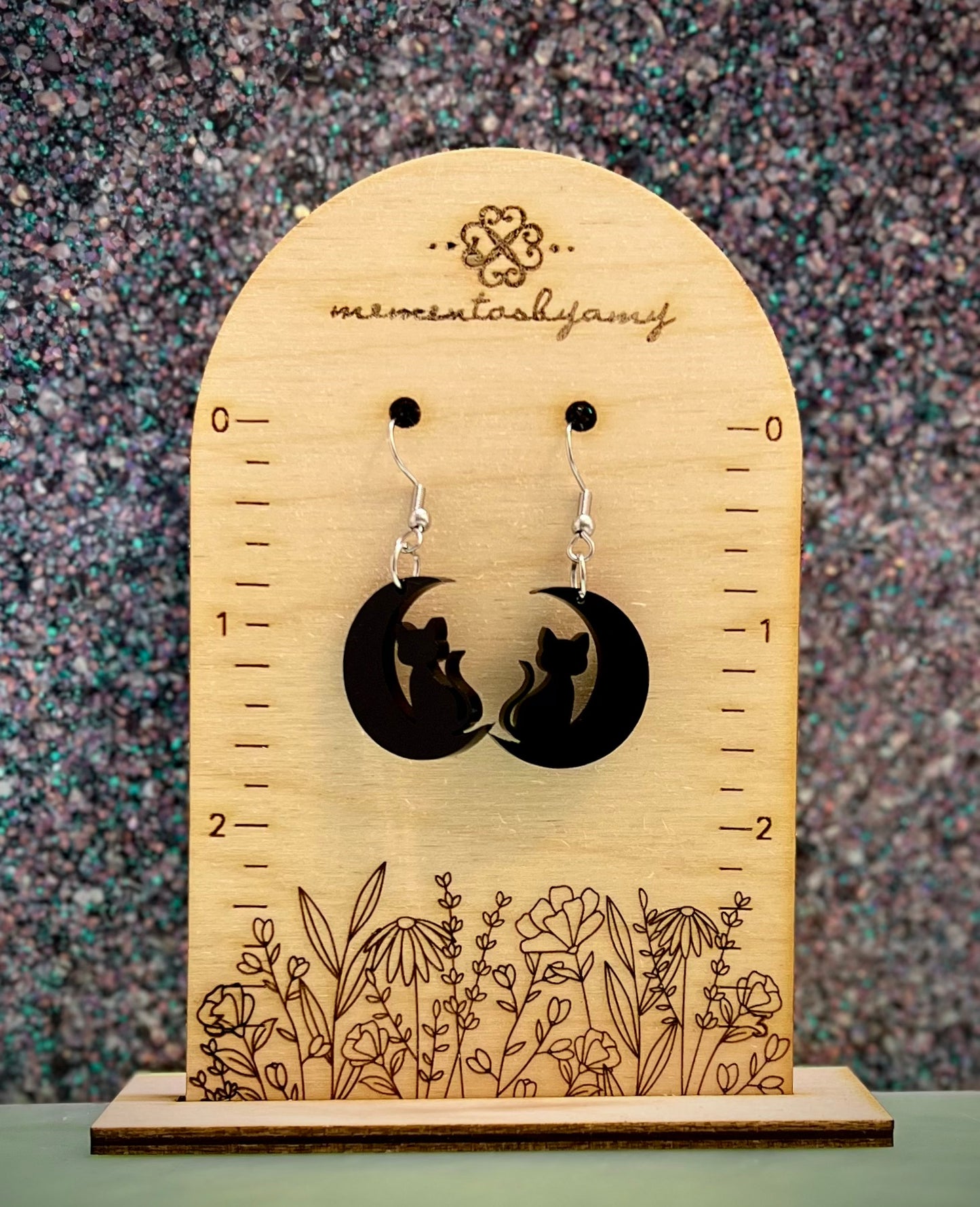 Moon Kitty Earrings
