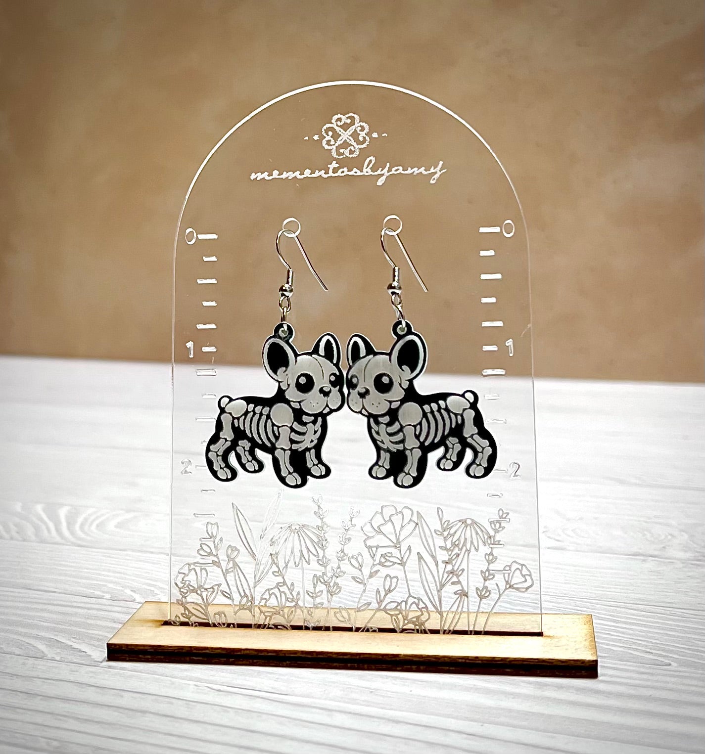 French Bulldog Skellie Earrings