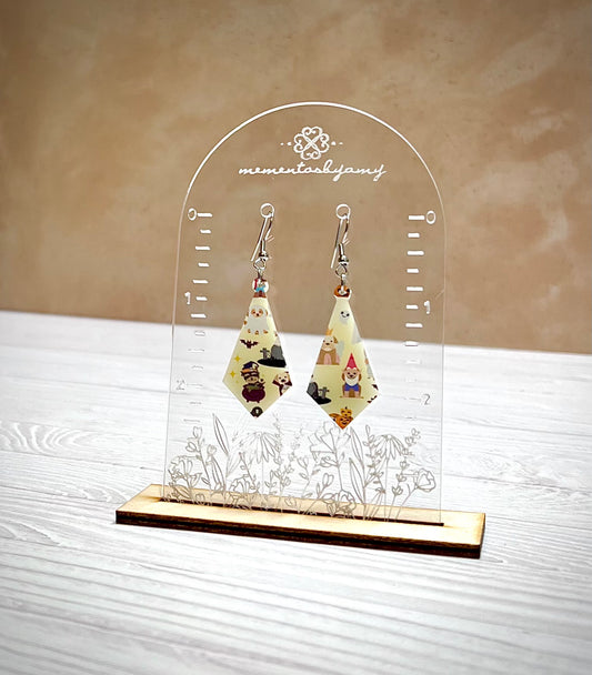 Halloween Dogs Kite-shaped Earrings