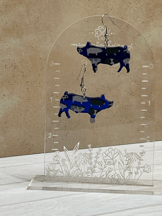 Acrylic Pig Earrings